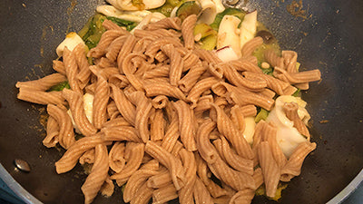 TORCHIETTI INTEGRALI S. CAPPELLI CON CALAMARI E ZUCCHINE