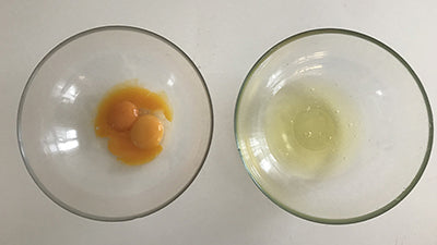 yolks from egg whites