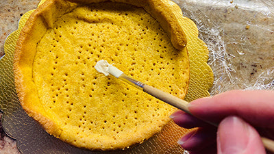 Preparare la frolla di ceci e mais