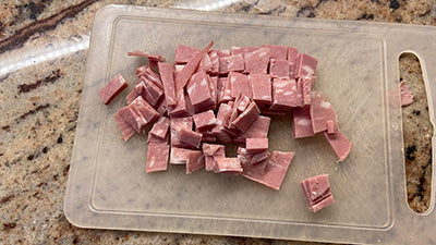 Preparare la crema di ricotta ed assemblare la cream tart salata