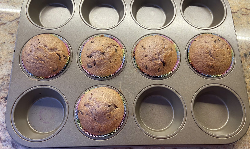 Muffins con fragole e cioccolato non dairy 