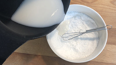 Preparare crema di latte di riso