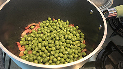 PASTA CREMOSA E PISELLI