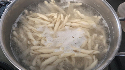 Strozzapreti tradizionale "LaGranum" con pesto alla siciliana