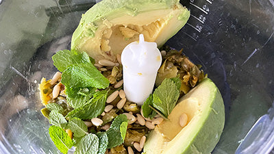 pasta senatore cappelli con pesto di avocado