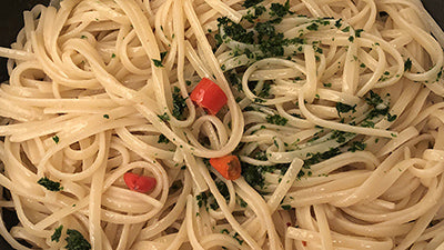 PASTA WITH GARLIC, OIL AND CHILLI PEPPER