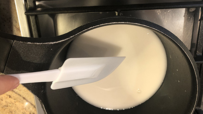 Preparare crema di latte di riso
