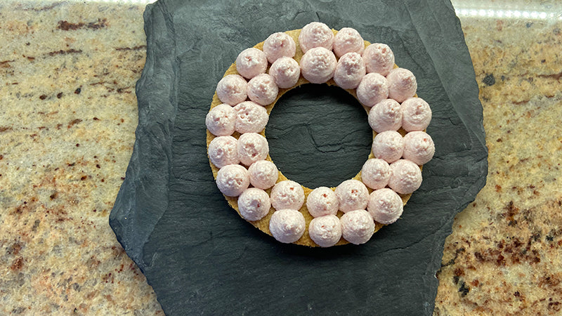 Preparare la crema di ricotta ed assemblare la cream tart salata