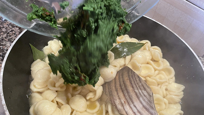 orecchiette cremose alle cime dì rapa