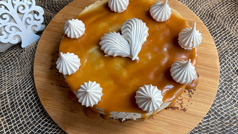 Decorare la cheesecake alla banana