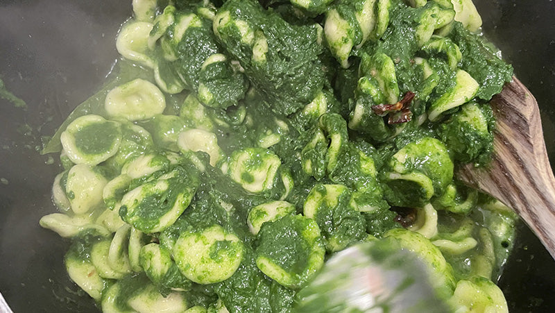 orecchiette cremose alle cime dì rapa