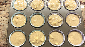 Muffin al farro e mele