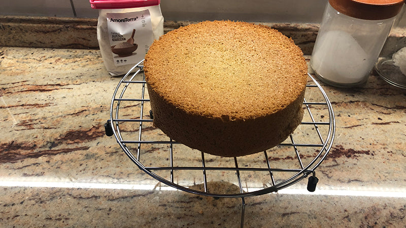 Pan di Spagna all’avena e pistacchio