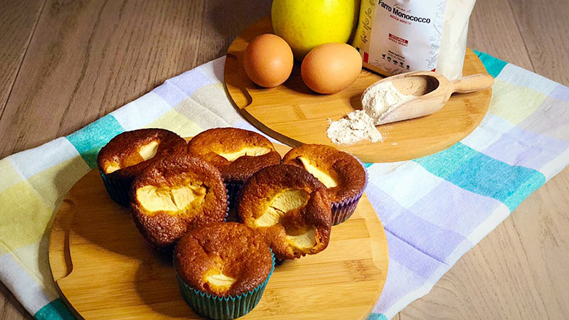 Muffin al farro e mele