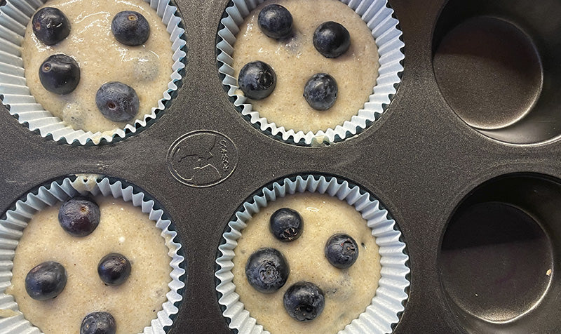 Vegane Blaubeermuffins