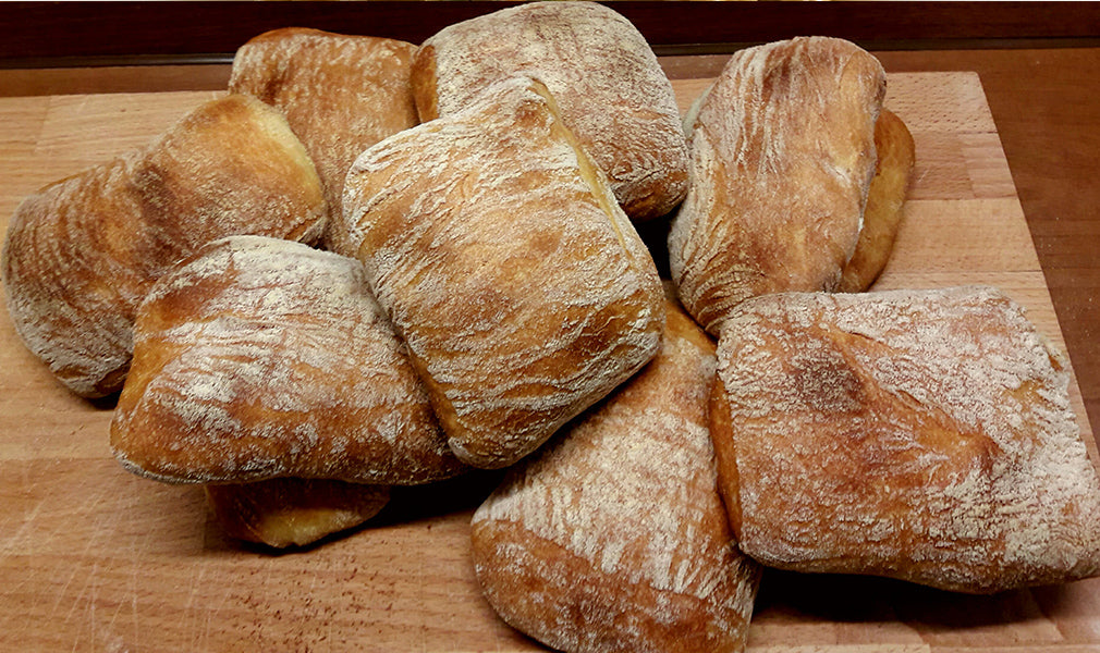 Semolina slippers with extra virgin olive oil