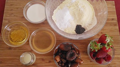 Ingredienti per i muffin al vapore