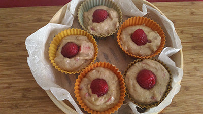 Muffin al vapore con fragola