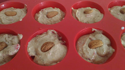 Muffin al vapore con mandorla