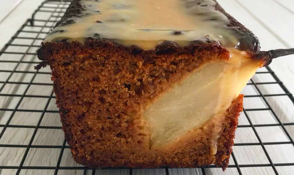 PLUMCAKE CIOCCOLATO, PERE E AMARETTI