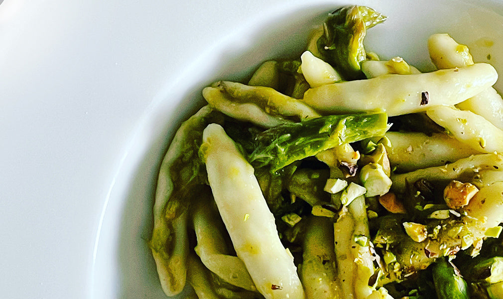 WHOLEMEAL RASCHIATELLI WITH ASPARAGUS