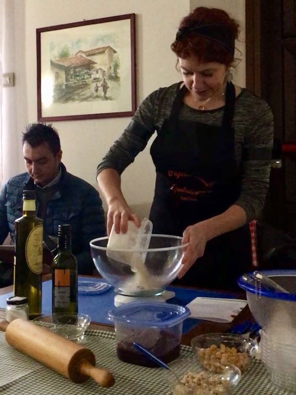 Biscotti al farro e cioccolato preparazione