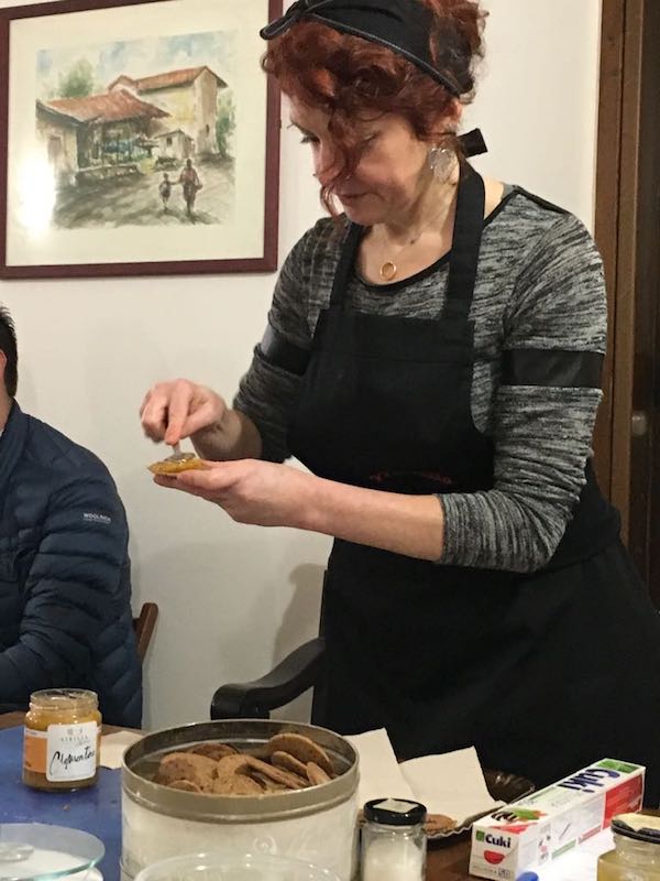 Biscotti al farro e cioccolato farcitura