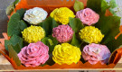 Cassetta di cupcakes a vasetto di fiori