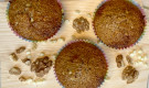 Muffins integrali con farina Verna, noci e cioccolato bianco 