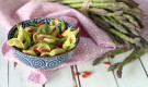 Pasta khorasan saragolle con asparagi e bacche di goji