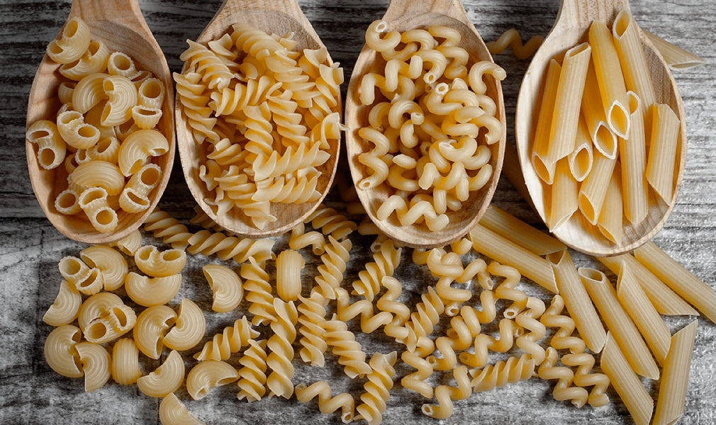 Different pasta shapes
