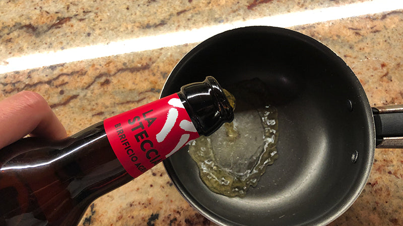 prepare the beer jelly