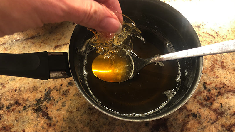 Making the beer jelly